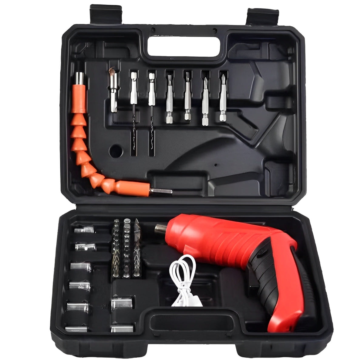 Set Of Drills And Hand Tools For Multiple Uses